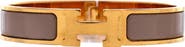 Pre-Owned Hermes Clic H Bracelet Enamel Narrow