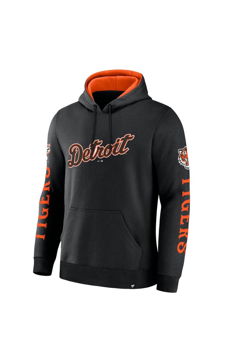 FANATICS Men's Fanatics  Black Detroit Tigers Big City Legacy Fleece Pullover Hoodie, Alternate, color, 