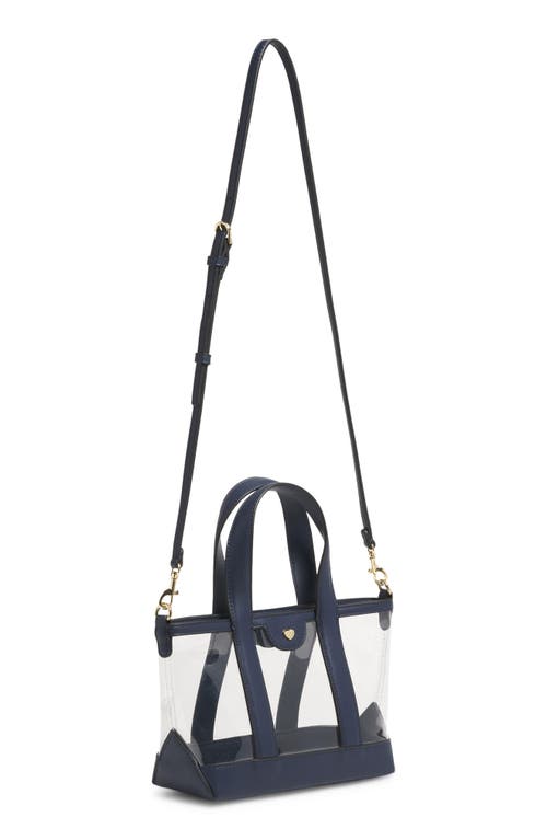 Stoney Clover Lane Mini Clear Vinyl Tote In Blue