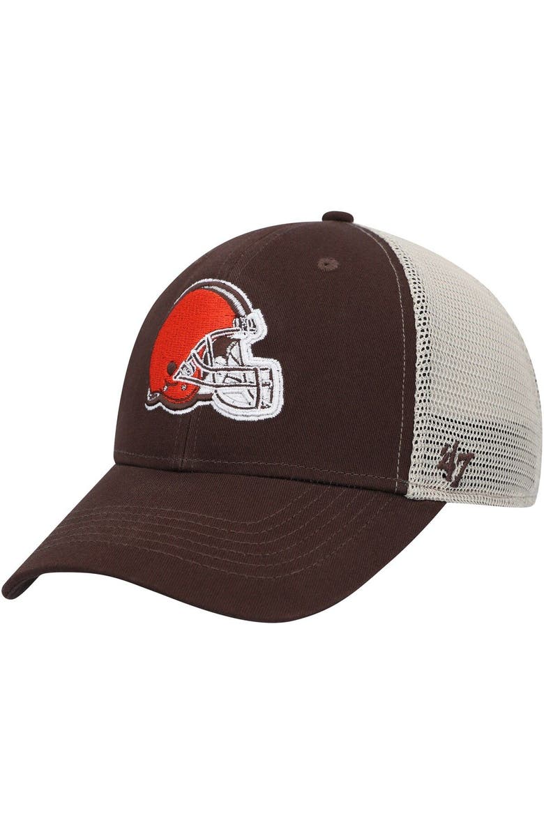 '47 Men's '47 Brown/Natural Cleveland Browns Flagship MVP Snapback Hat, Main, color, 