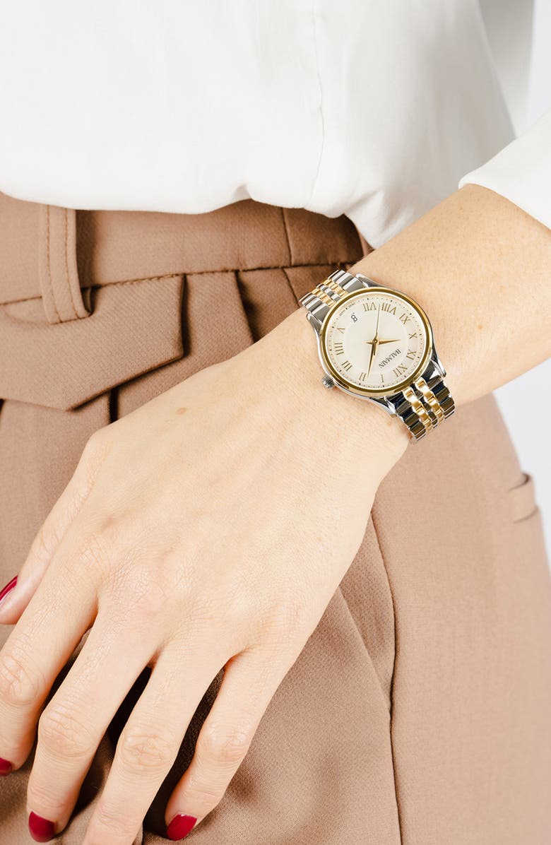 BALMAIN WATCHES Two-Tone Bracelet Watch, 32mm, Alternate, color, Stainless Steel/Yellow/ Pvd Coating