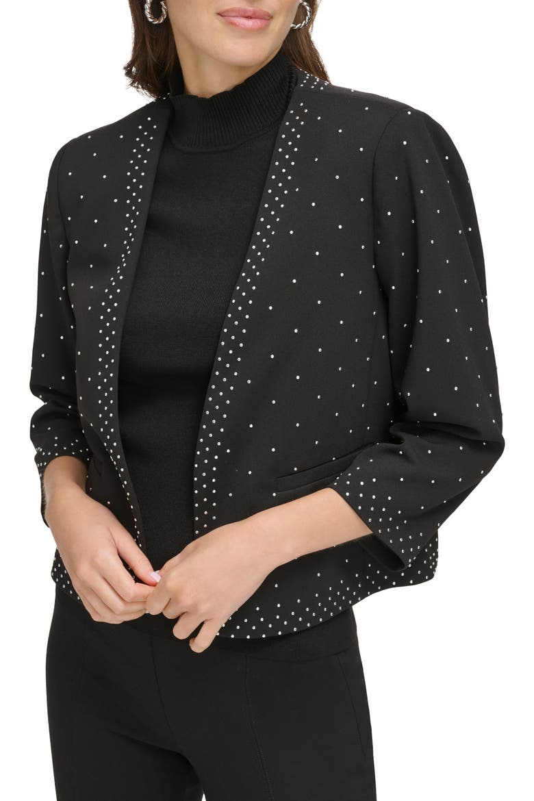 Studded Jacket, Alternate, color, BLACK