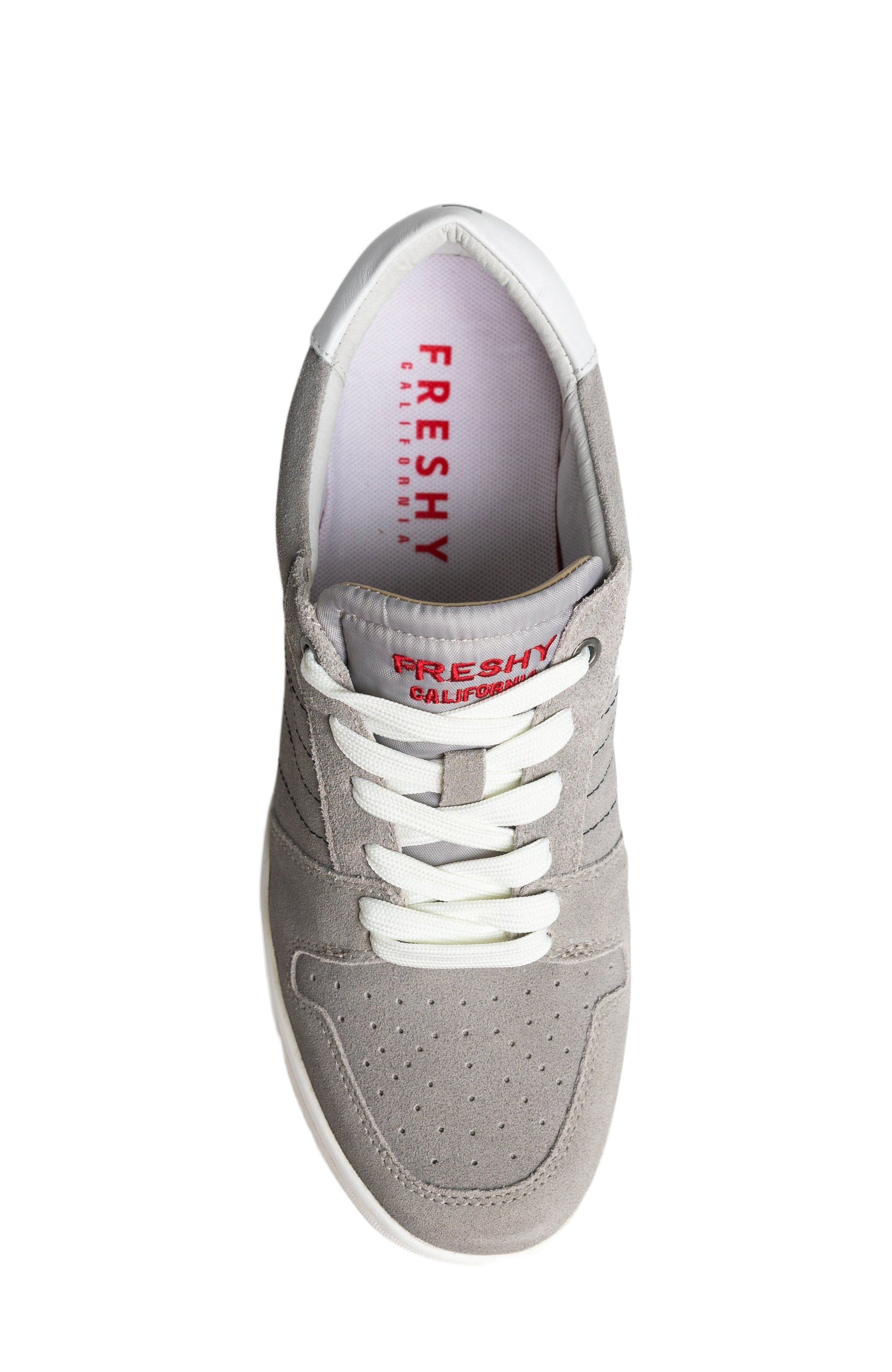 Freshy Kingpin Suede Sneaker, Alternate, color, Grey/White