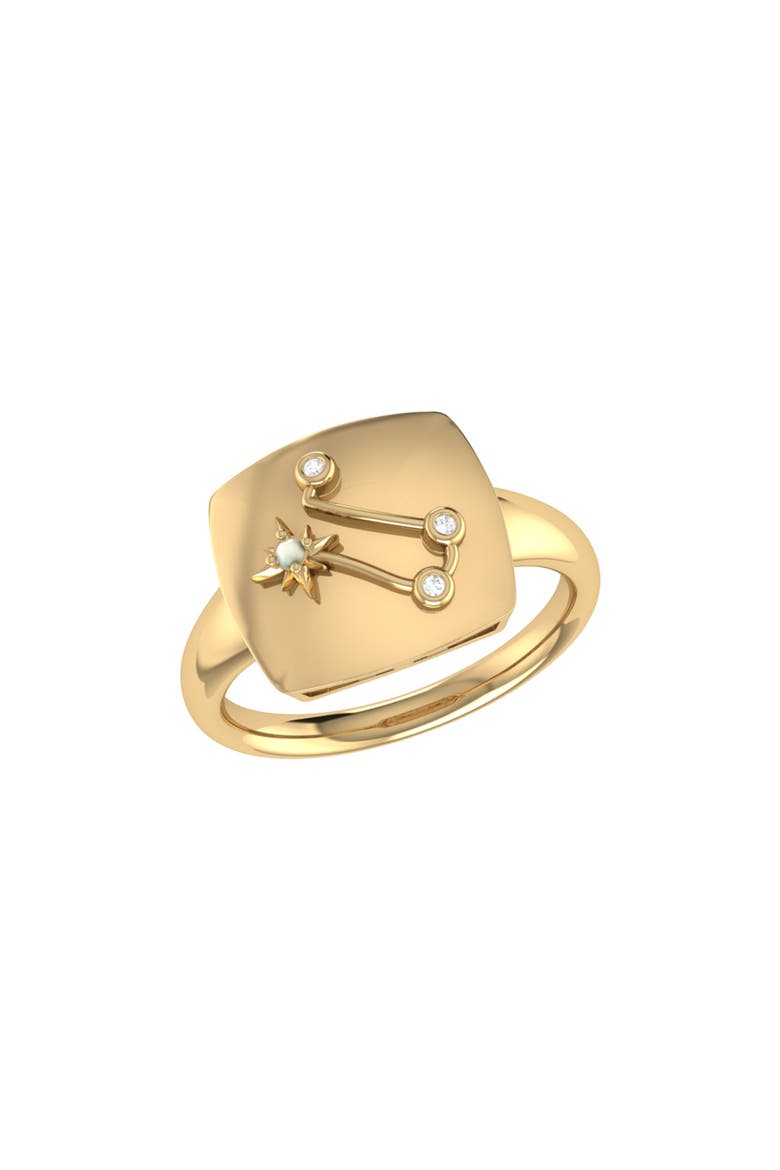 American Muscle Tire Tread Sterling Silver & Black Diamond Ring, Alternate, color, 14KT Gold Vermeil on Sterling
