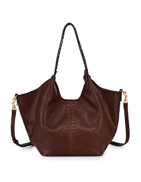 Magnolia Genuine Leather Handwoven Convertible Tote