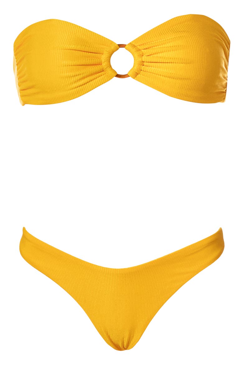 Sunbeam Sorbet Daelia Reversible Bikini Top, Alternate, color, YELLOW