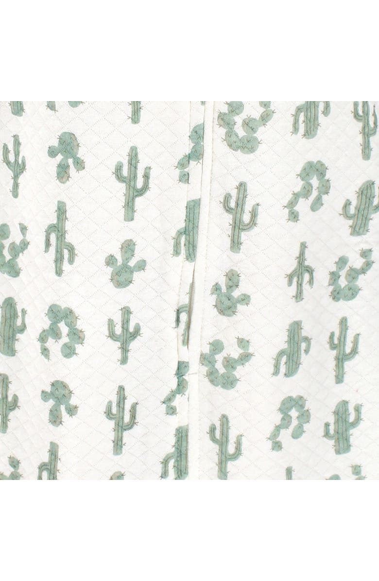 Hudson Baby Quilted Long Sleeve Sleeping Bag and Wearable Blanket, Alternate, color, Neutral Cactus