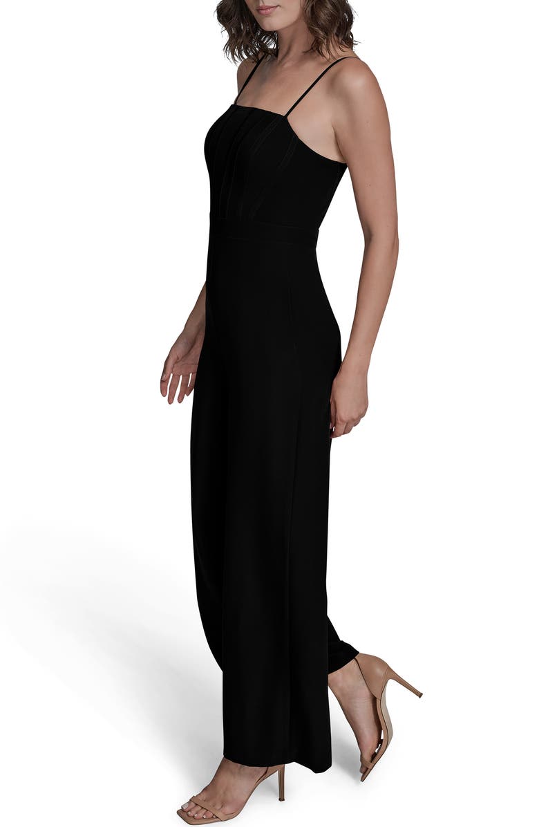 BCBG Bustier Bodice Jumpsuit, Alternate, color, Black