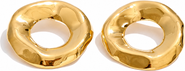 Alais Branche Lenox Wavy Open Circle Earrings