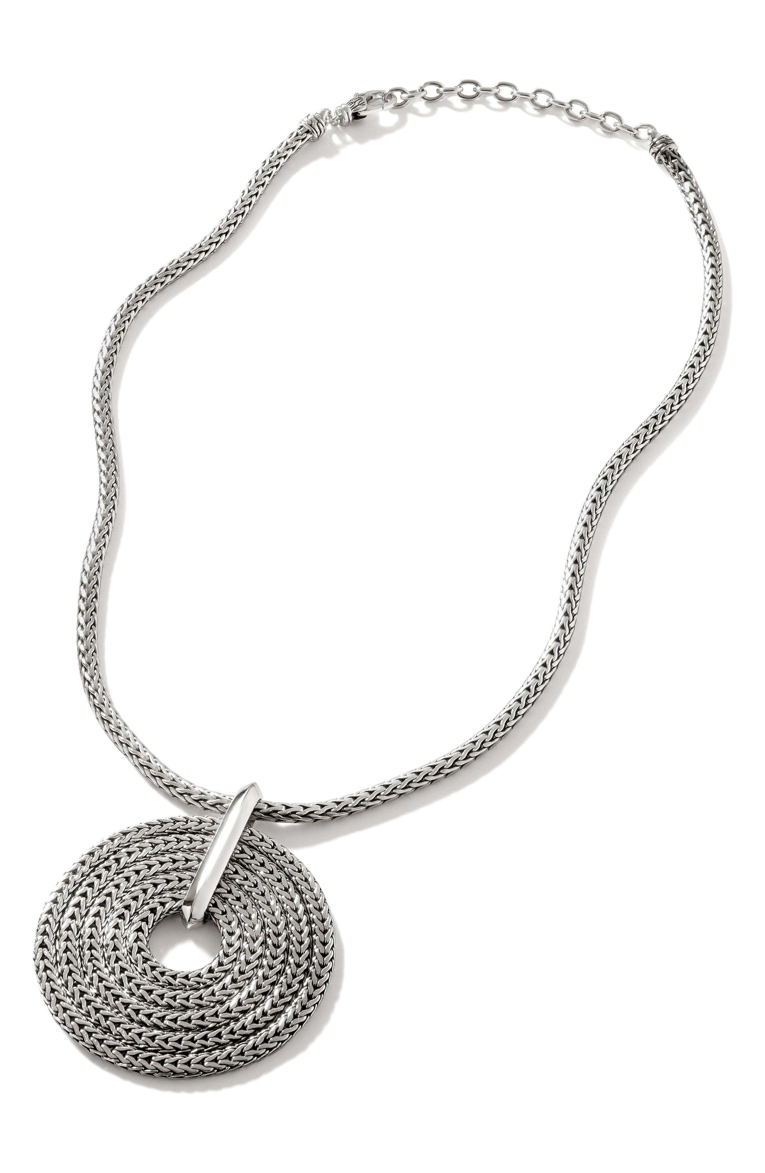John Hardy Rata Chain Pendant Necklace, Sterling Silver