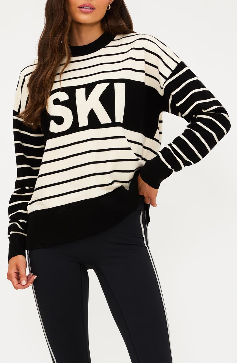Beach Riot Callie Stripe Sweater, Main, color, Summit Stripe