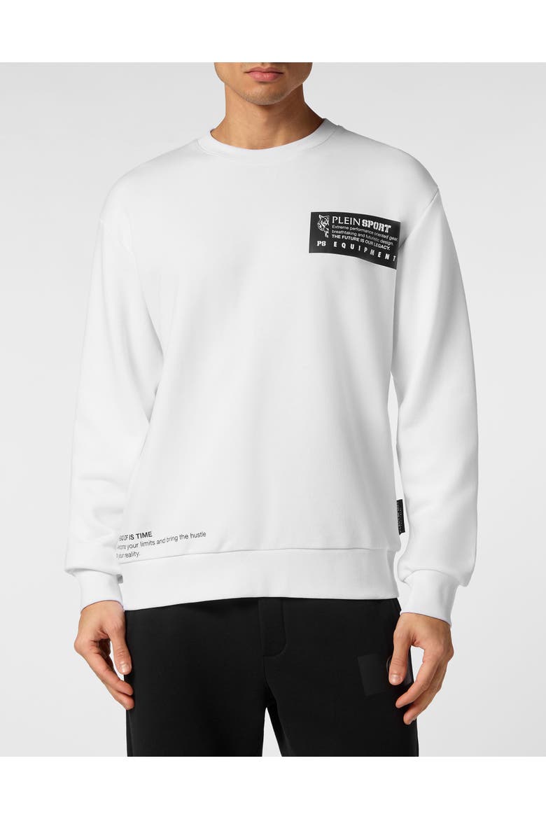 Sweatshirt Men, Main, color, white/black