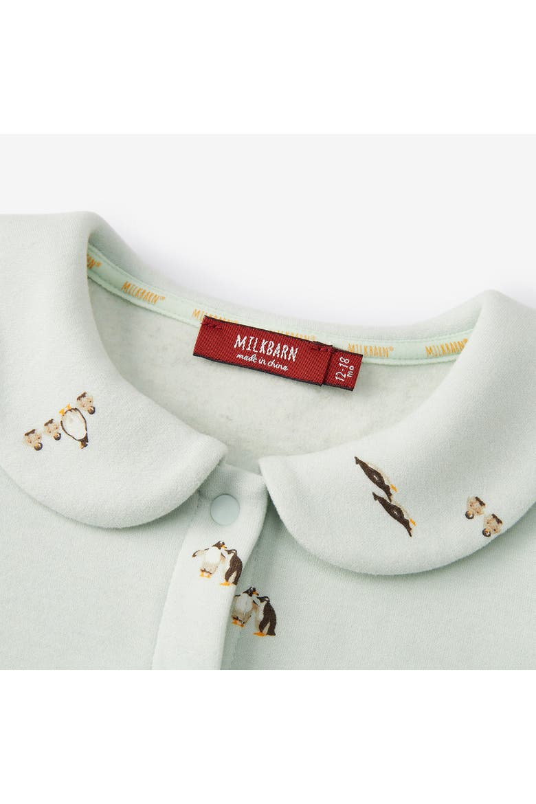Stretch Fleece Collar Jumpsuit, Alternate, color, Lil' Penguin