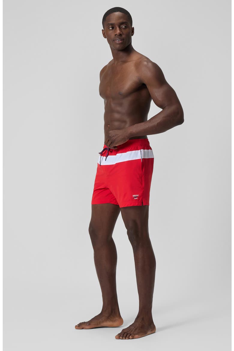 Logo Volley 16 Board Shorts, Alternate, color, RED