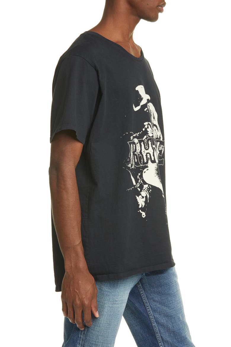 Saddle Graphic Tee, Alternate, color, BLACK