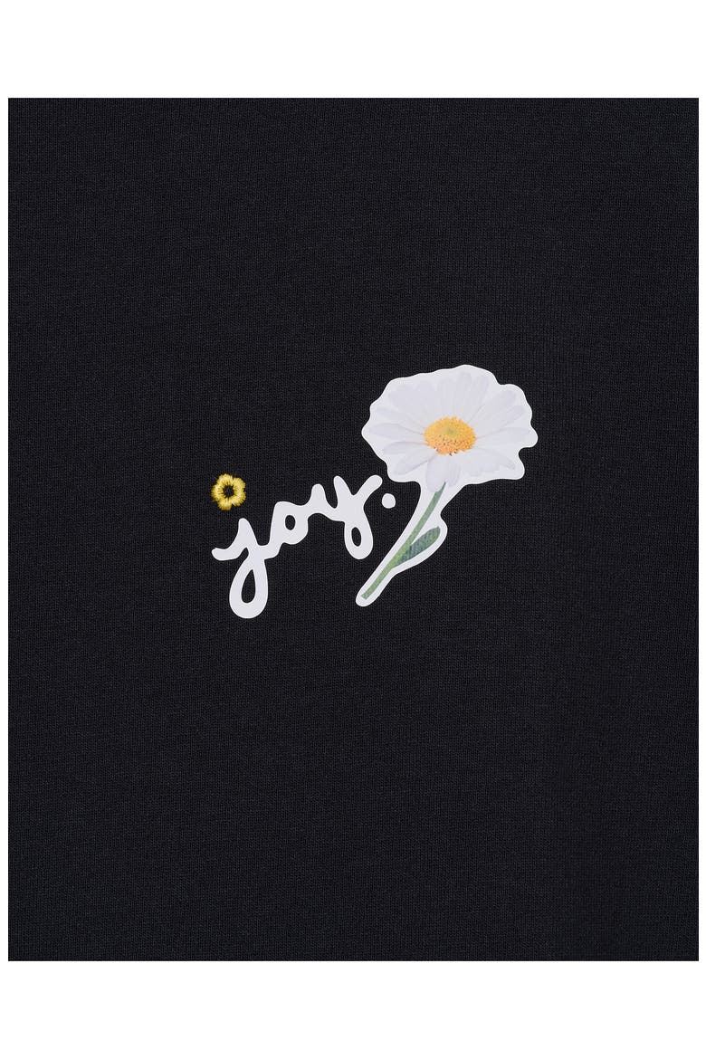 Marc Is Joy Daisy Graphic Baby T-Shirt, Alternate, color, BLACK