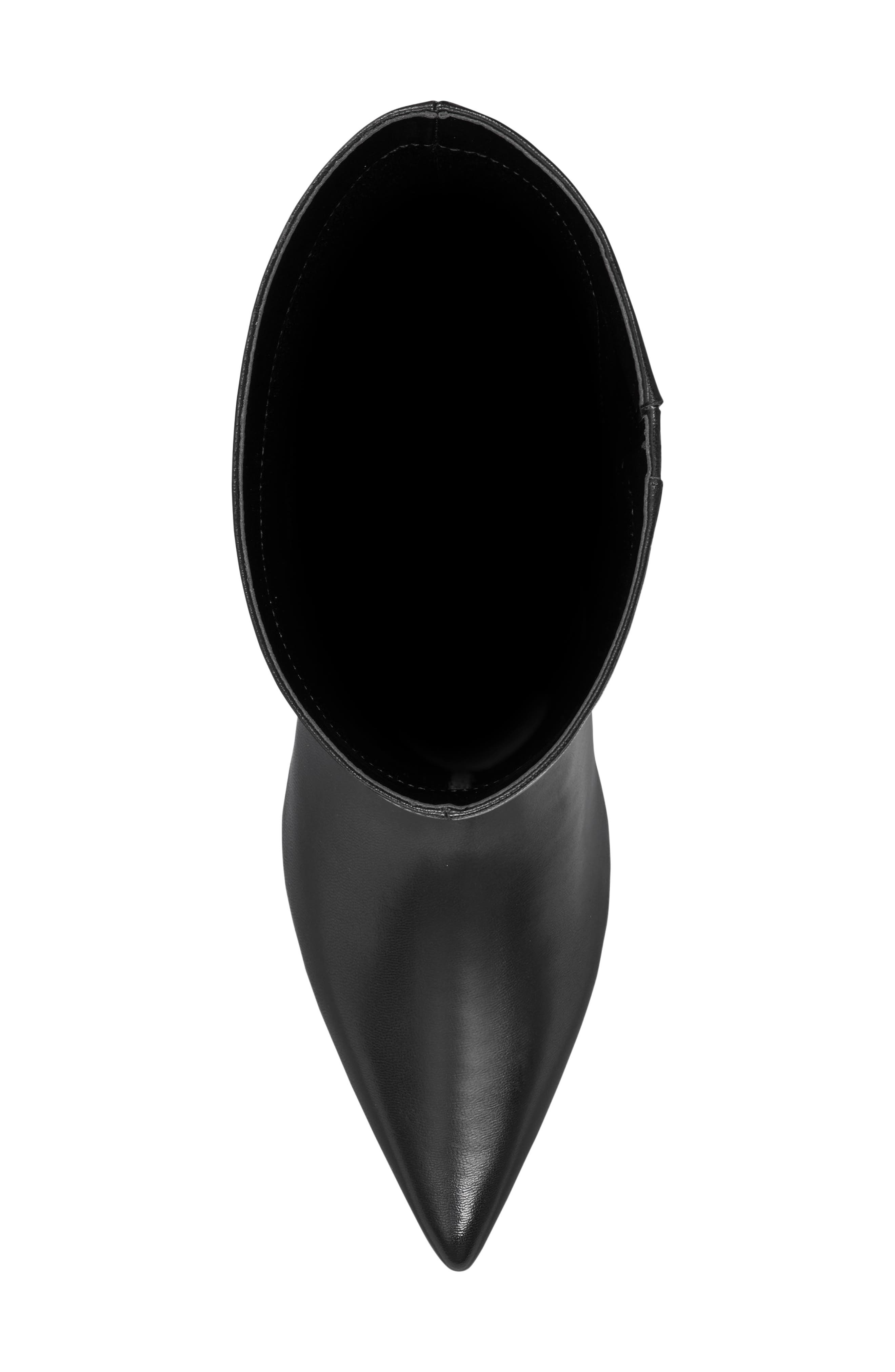 Marc Fisher LTD Eva Pointed Toe Knee High Boot, Alternate, color, Black Smooth