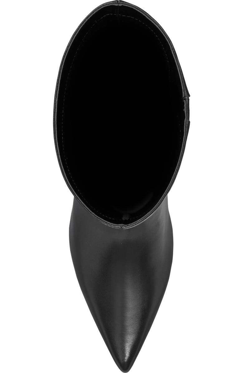 Marc Fisher LTD Eva Pointed Toe Knee High Boot, Alternate, color, Black Smooth