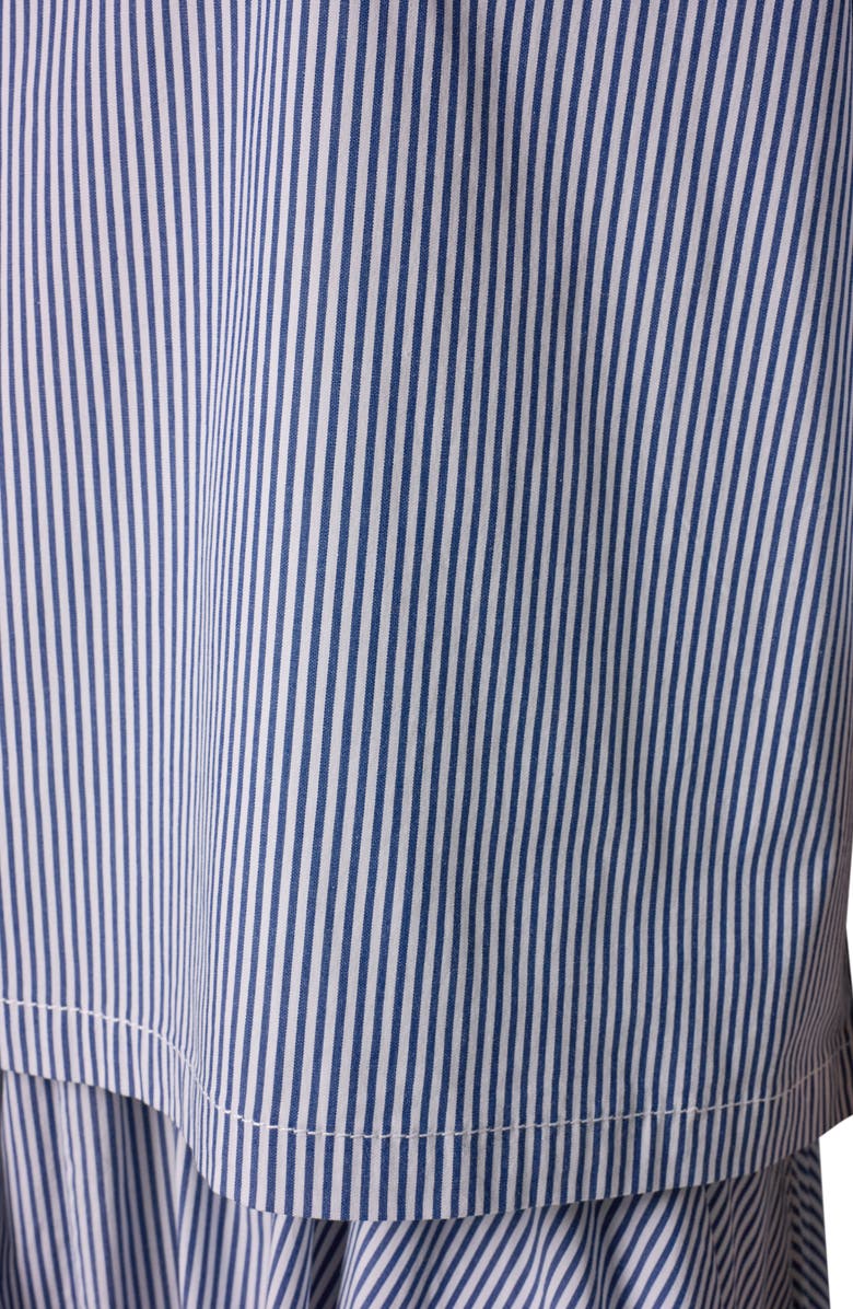 Donna Karan New York Stripe Stretch Cotton Top, Alternate, color,