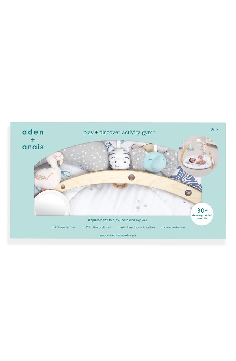 aden + anais Play & Discover Baby Activity Gym, Alternate, color,