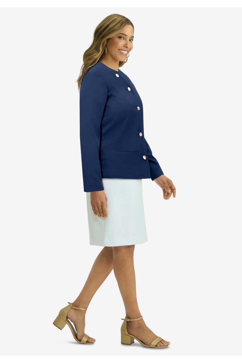 Bi-Stretch Lady Jacket, Alternate, color, NAVY
