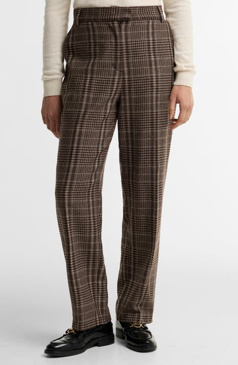 Amryn Plaid Wool Blend Pants