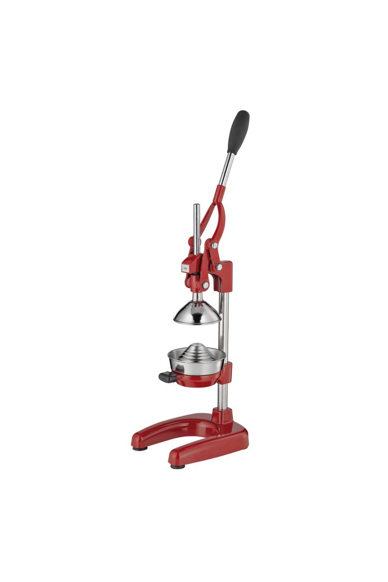 Amalfi Commercial Grade Manual Citrus Juicer, Extractor, and Juice Press, Alternate, color, Red