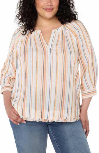 Liverpool Los Angeles Split Neck Top