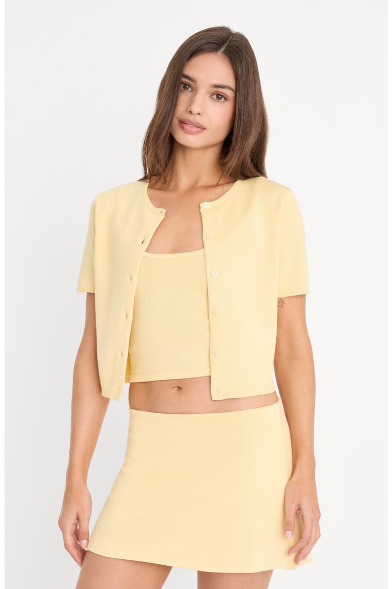 The Keepsake Crop Cardigan, Alternate, color, HONEY
