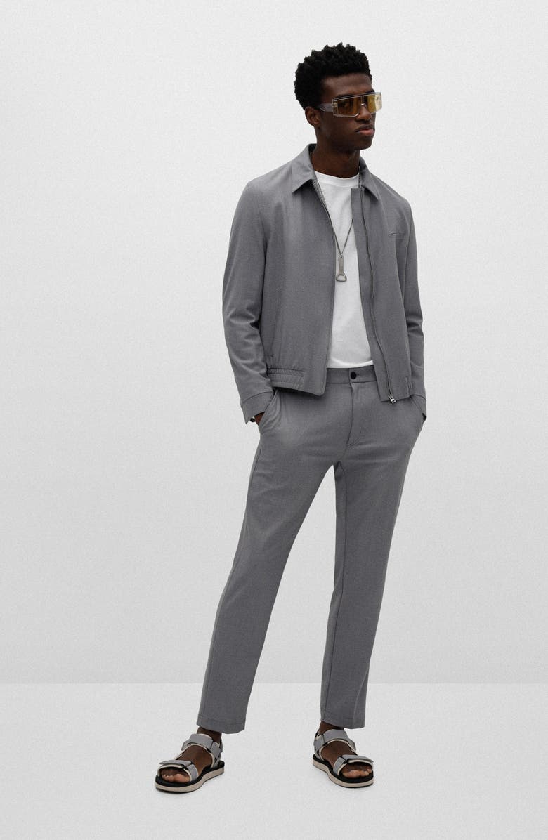 BOSS Gason Flat Front Pants, Alternate, color, 