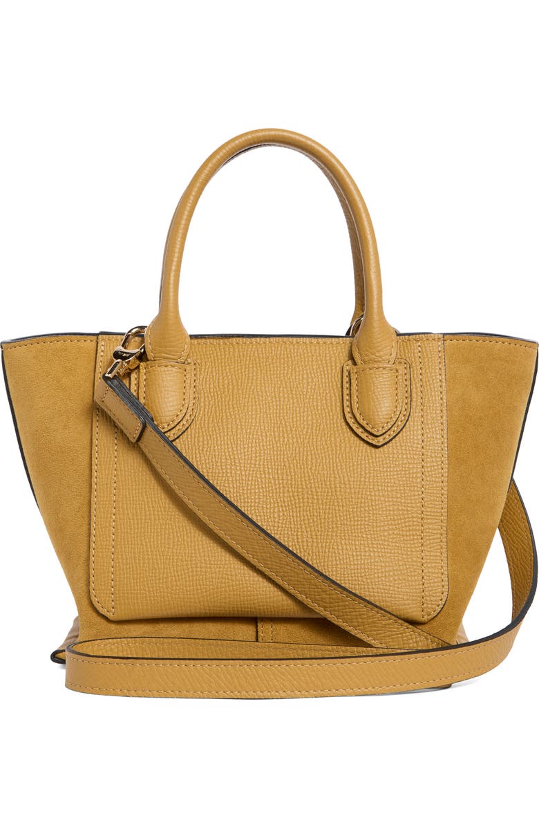 Longchamp Small Mailbox Soft Top Leather Crossbody Bag, Alternate, color, Honey