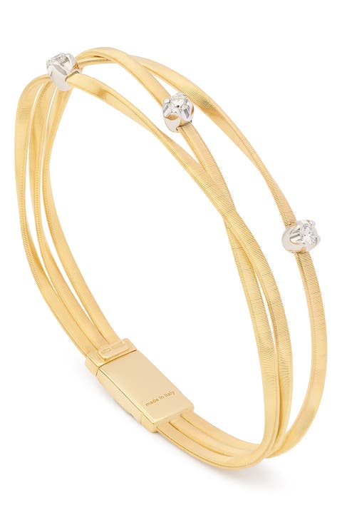 Marrakech Diamond Three-Coil Bracelet
