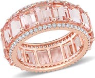 Julianna B. Gemstone & Diamond Eternity Ring 14k