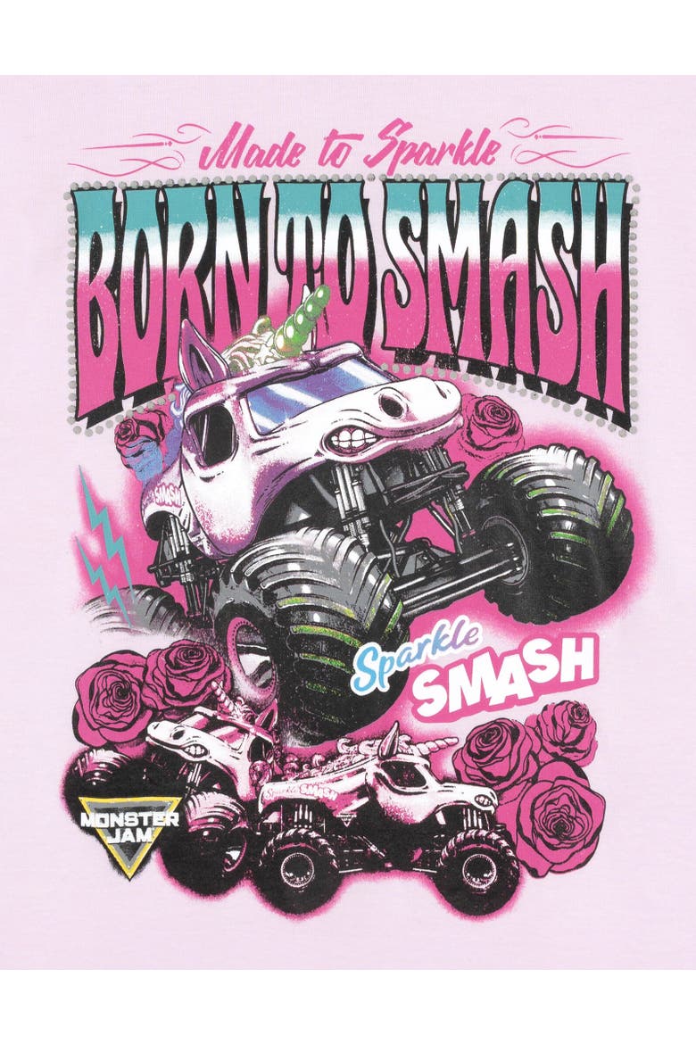 Short Sleeve Graphic T-Shirt, Alternate, color, Purple Sparkle Smash