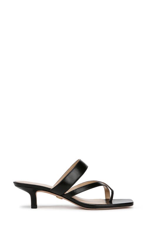 Veronica Beard Alanis Leather Crisscross Slide Sandals In Black