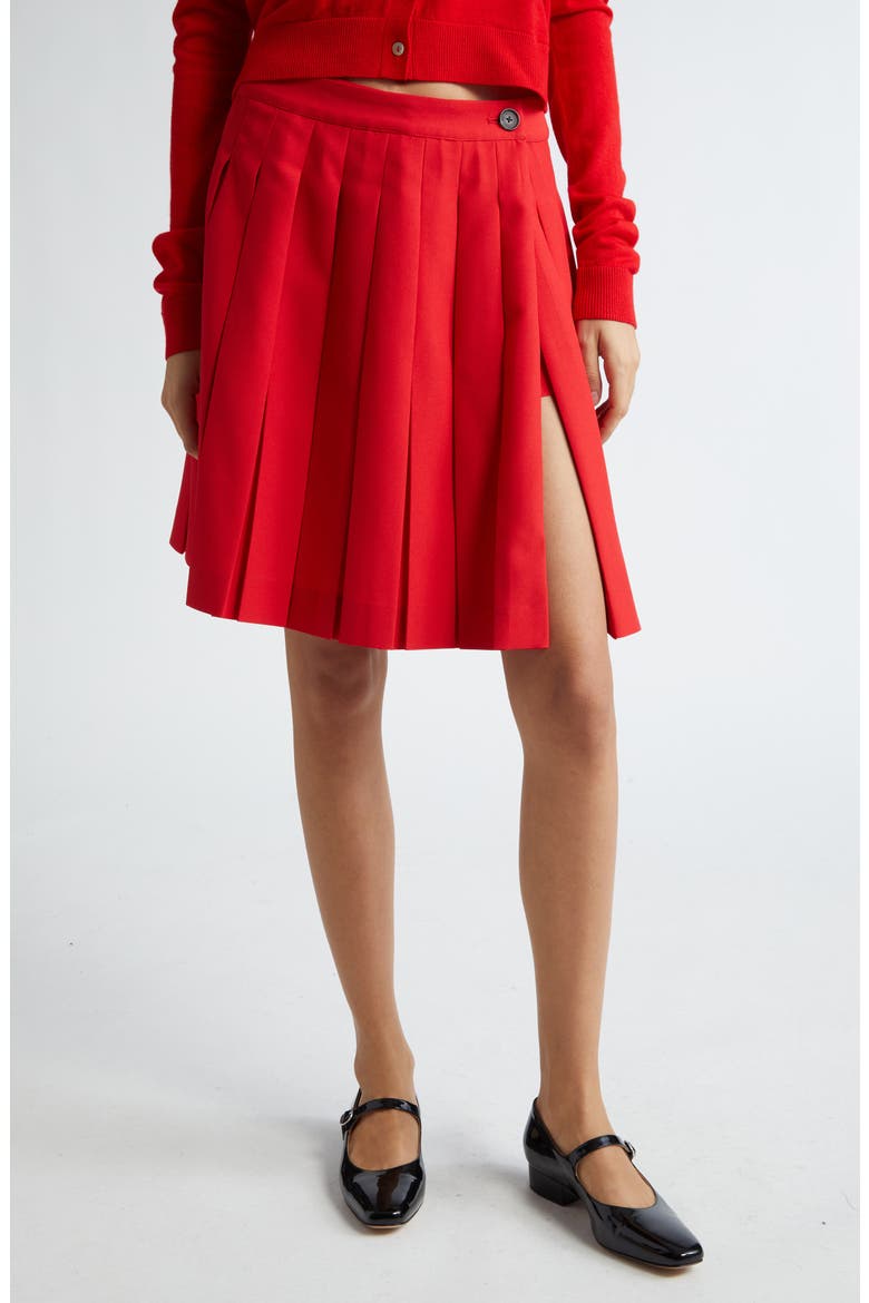Astra Pleated Skort, Main, color, RED