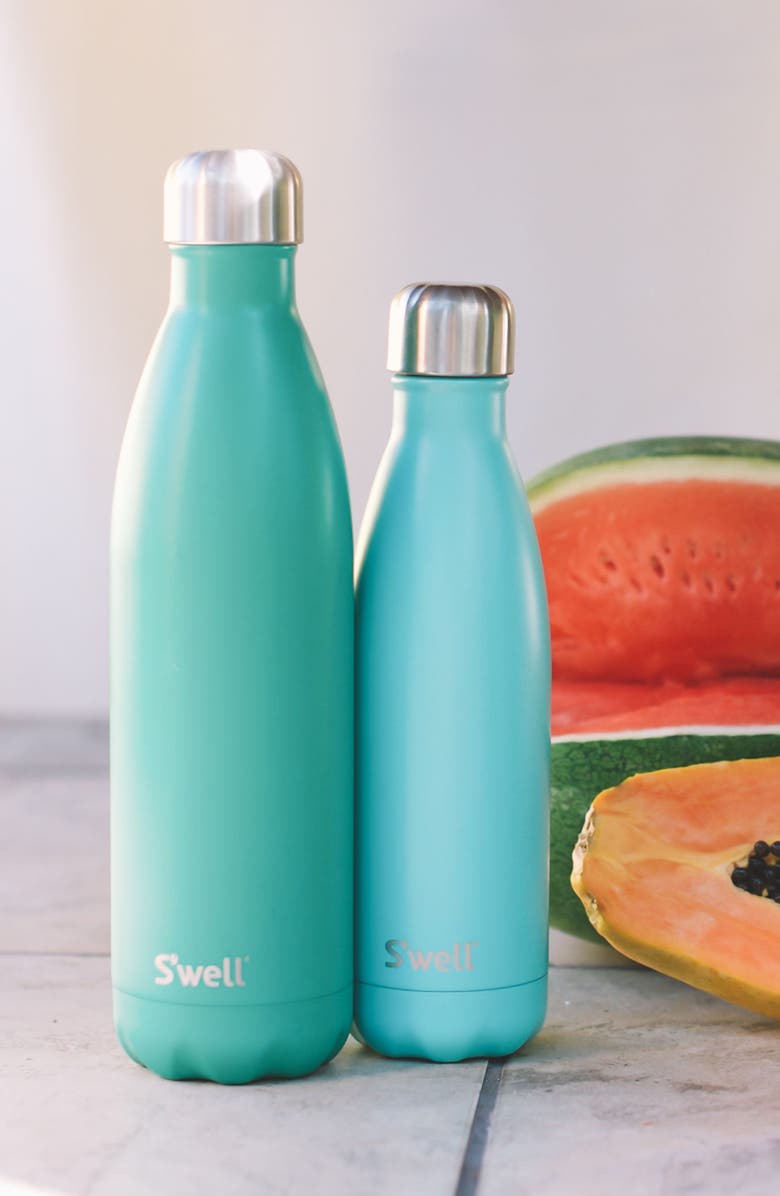 S'well 'Turquoise Blue' Stainless Steel Water Bottle, Alternate, color,