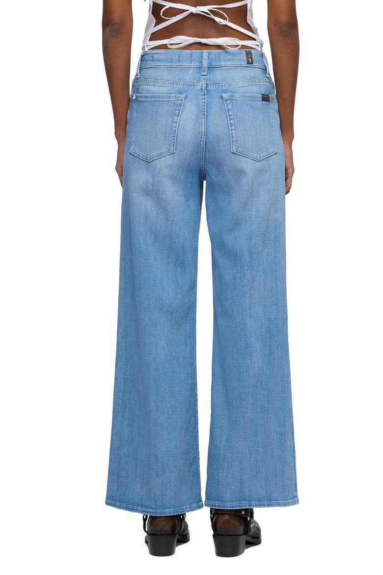 Lotta High Waist Ankle Wide Leg Jeans, Alternate, color, GLISTEN