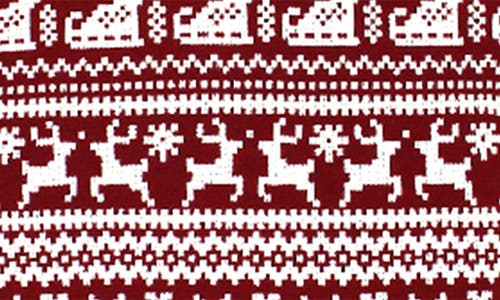 L'ovedbaby Holiday Print Fitted Two-piece Organic Cotton Pajamas & Hat Set In Red
