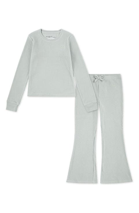 Kids' Waffle Knit Flare Pajamas (Little Kid & Big Kid)