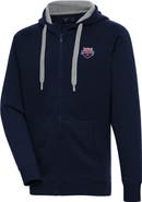 ANTIGUA Men's Antigua  Navy USA Swimming Victory Full-Zip Hoodie