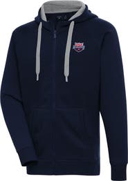 ANTIGUA Men's Antigua  Navy USA Swimming Victory Full-Zip Hoodie