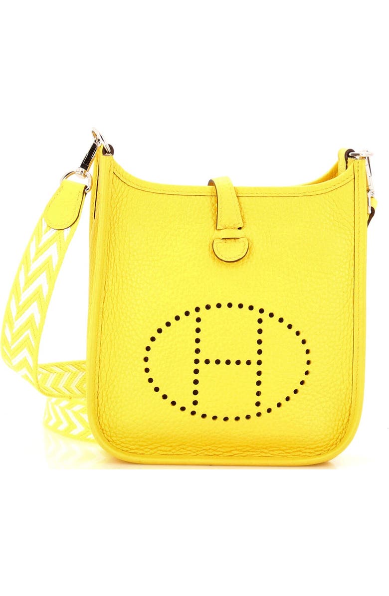 Pre-Owned Hermes Evelyne Bag Gen III Clemence TPM, Main, color, Jaune De Naples