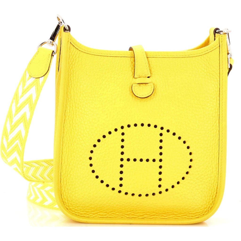 Pre-owned Hermes Hermes Evelyne Bag Gen Iii Clemence Tpm In Yellow