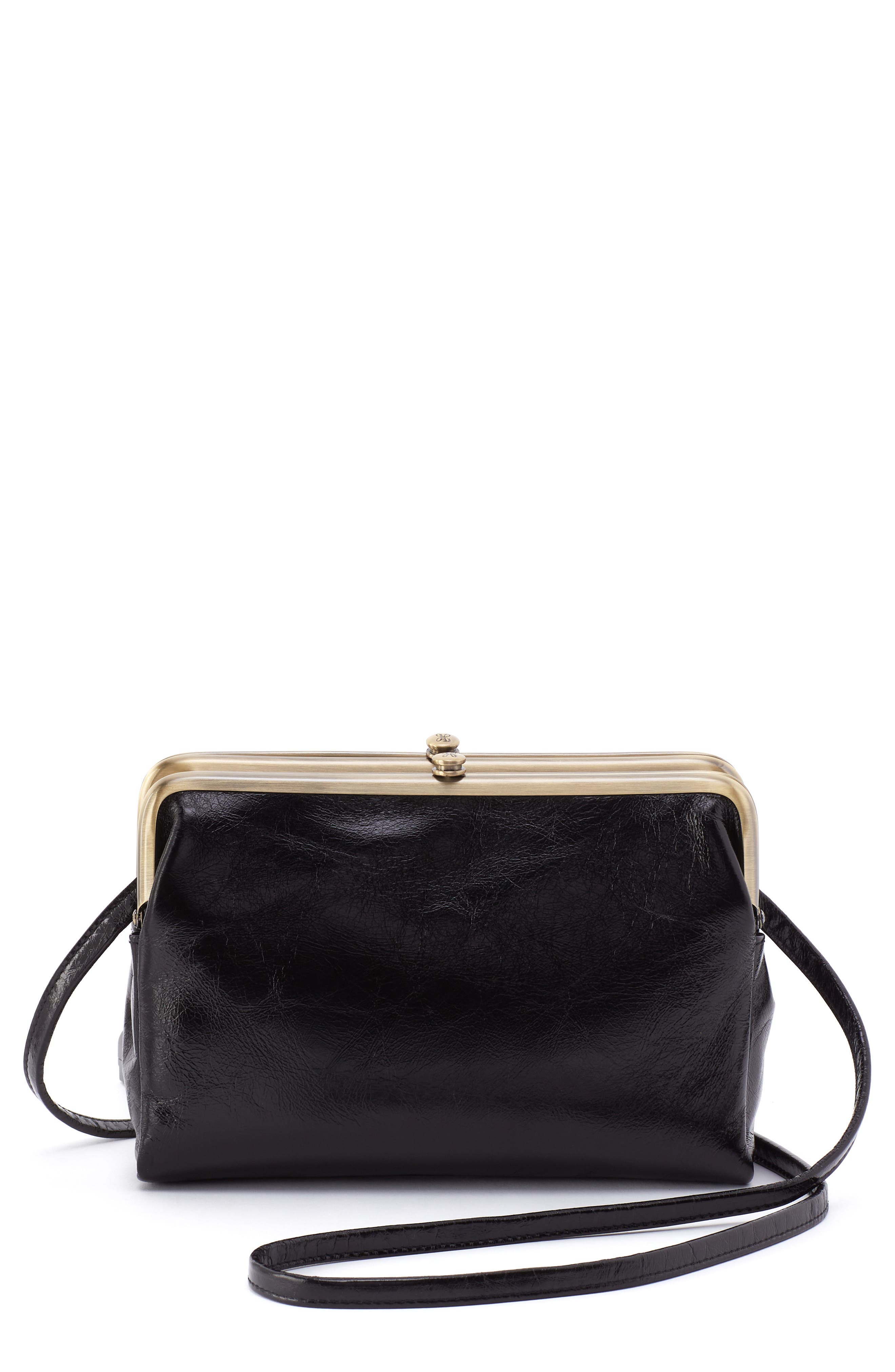 HOBO Lauren Leather Frame Crossbody Bag, Main, color, 