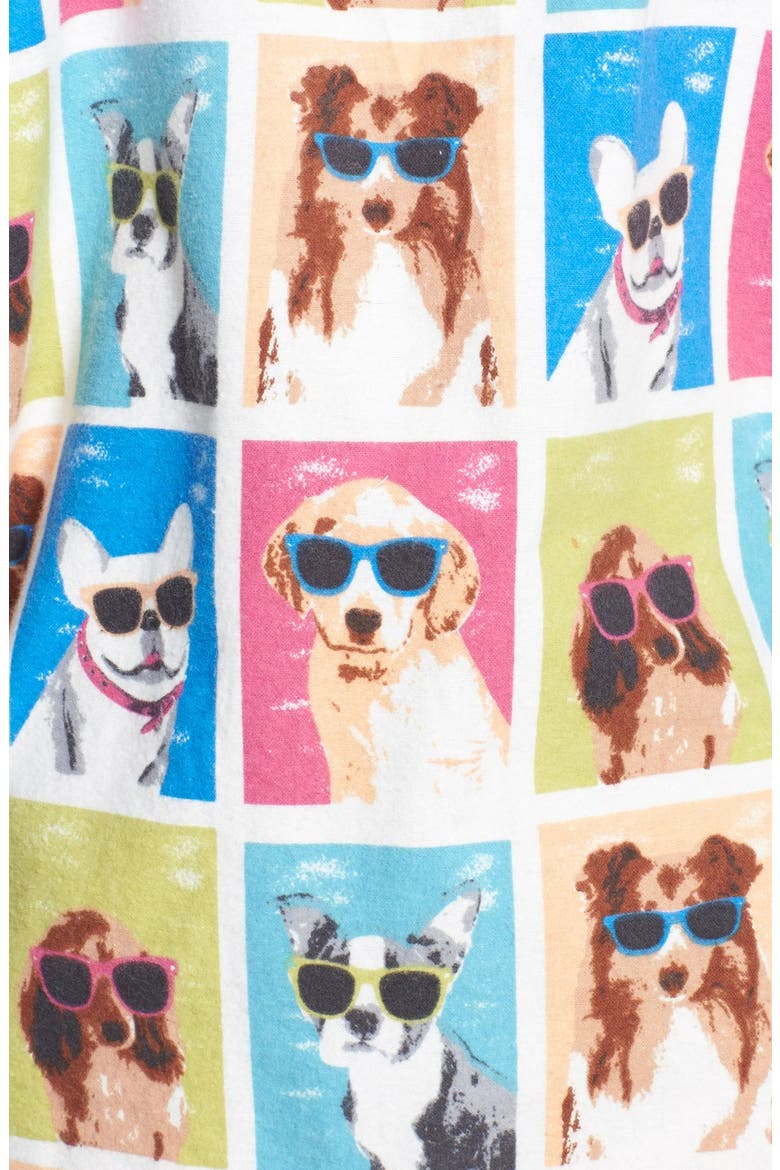 'Fall into Flannel' Pajamas, Alternate, color, MULTI/ DOGS