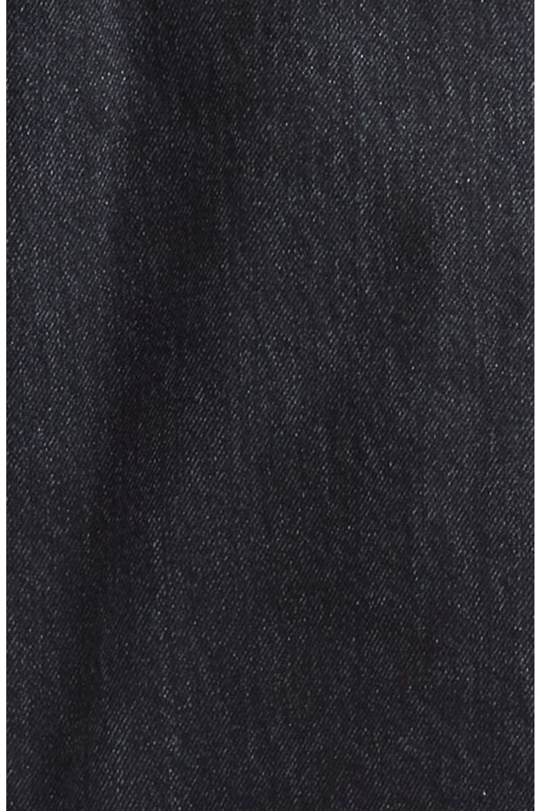 Sliced Belted Denim Jeans, Alternate, color, BLACK