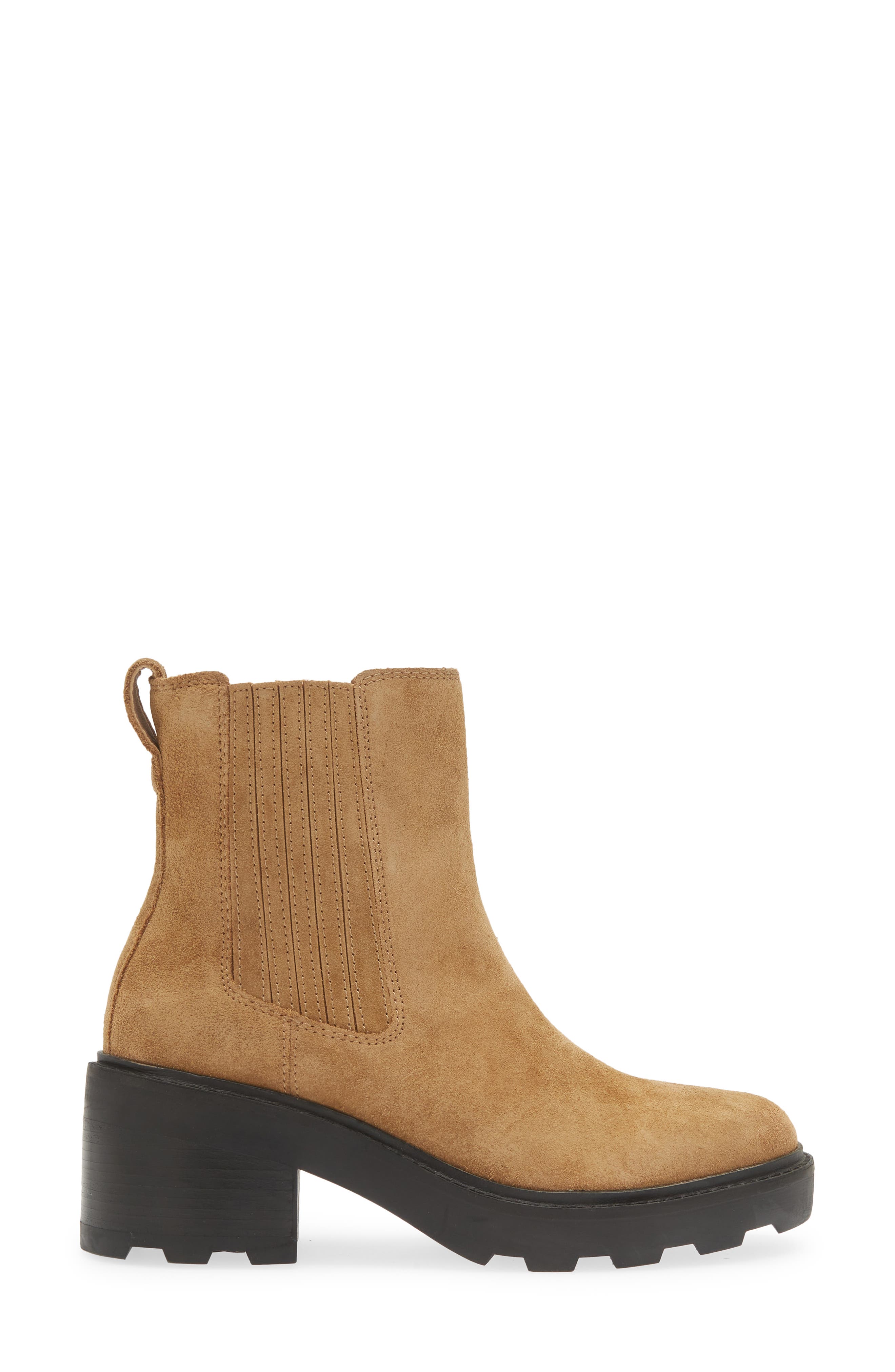 Madewell The Gwenda Platform Ankle Boot, Alternate, color, Toffee