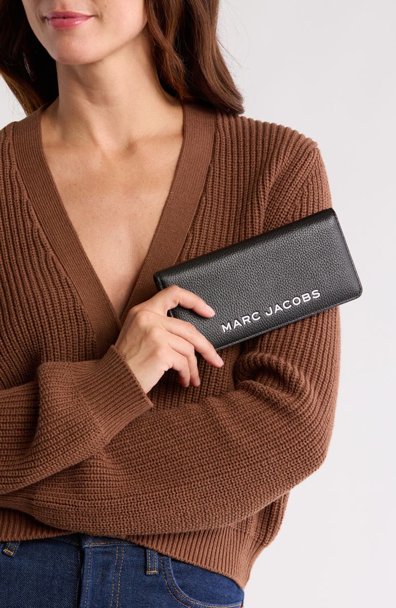 Marc Jacobs Open Face Leather Wallet, Alternate, color,