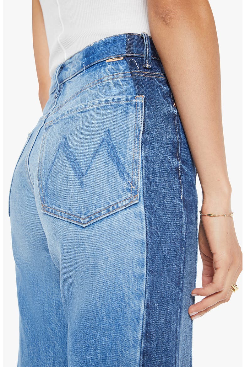 The Tux Sidestepper Sneak Frayed High Waist Bootcut Jeans, Alternate, color, DOUBLE STACKED